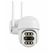Вулична поворотна WiFi IP-камера бінокулярна ICsee 8MP подвійний об'єктив A20W фото 1
