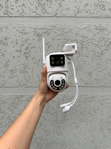 IP Wi-Fi Камера відеоспостереження ICSEE A28 2 об'єктива 8MP вулична поворотна А28 фото