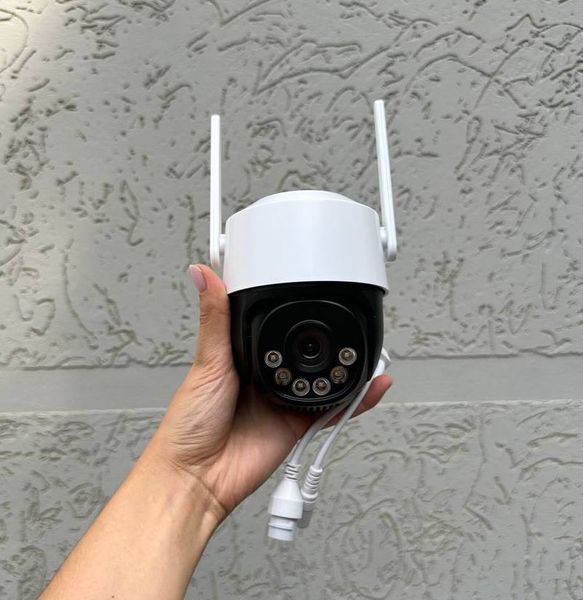 Вулична поворотна IP WiFi камера відеоспостереження iCsee 8 Мп A15 фото