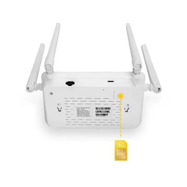 4G/5G WiFi роутер, маршрутизатор із слотом для SIM-карти, до 300 Мбіт/с, CP107 CP107 фото