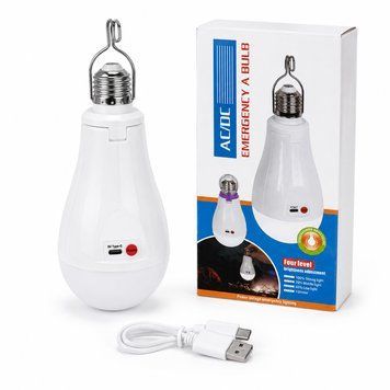 Акумуляторна LED-лампа 2400 mAh з гачком (Type-C) 9740 фото